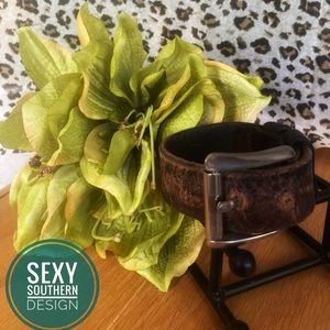 Vintage Leather Belt Bracelet